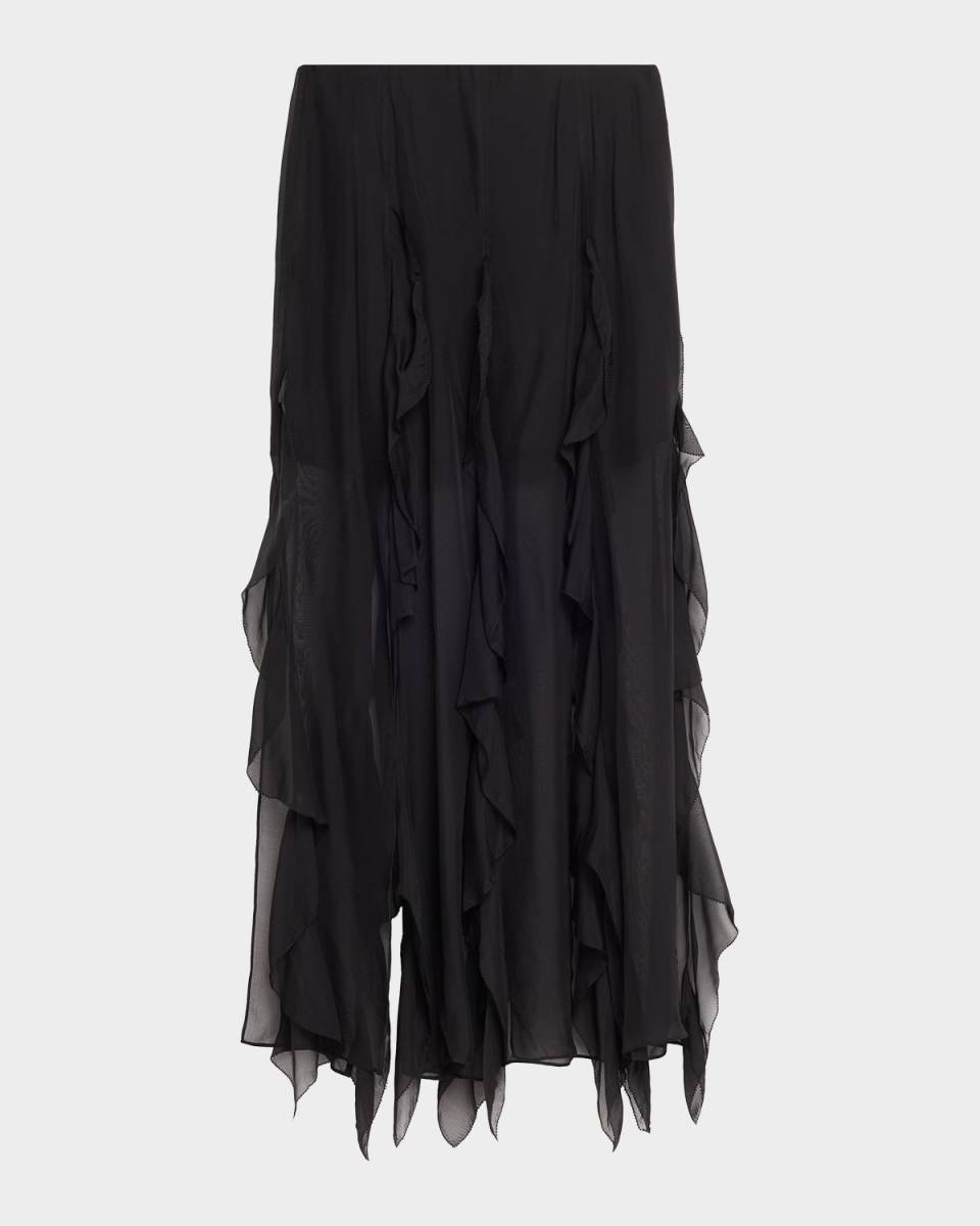 Ava Silk Maxi Skirt